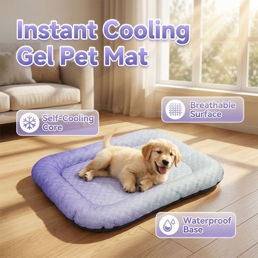 ⏳Time-Limited Special⏰Pawchill Pet Cooling Mat for Dogs & Cats 🐾  Naturally Cool Ice-Silk Pad • Breathable, Washable & Soft 🌿  For Floors, Sofas & Car Travel • Multiple Sizes • Gradient Colours ☀️🐶🐱
