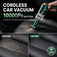 📢📢50% OFF !! ⏰ Cordless Car Vacuum – 10000Pa Suction & 4000mAh Battery 🚗