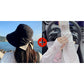 👒 💐 Women's Bowknot Wide Brim Sun Protective Hat – Oversized wide brim blocks UV rays, delicate bow decor, lightweight breathable fabric, ideal for beach, travel & outdoor walking✨