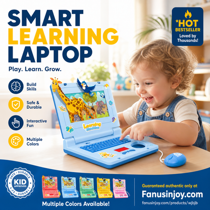 💻 Baby's first laptop – no Wi-Fi needed. Lights, music, learning. Let's go! 👶✨