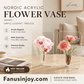 💐Buy 2 Get 1 Free🎁Nordic Transparent Acrylic Vase | Elegant Desktop Plant Holder & Home Decor | Modern Centerpiece for Living Room & Wedding Tables