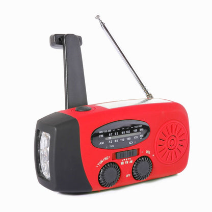 🔋 Multifunctional Portable Solar Emergency Radio – Power Bank, Hand Crank & Weather Alert for Outdoor & Crisis Preparedness ⚡
