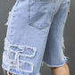 🔥NU 50% KORTING!🔥Gescheurde denim shorts voor heren met gerafelde details