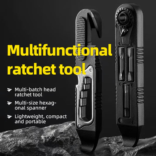 🌞Fris De Lente In Met 50% Korting!🚴Compacte Fiets Multitool met Ratel, Bandenlichter en Inbussleutels voor Elke Rit