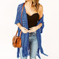 Dames Open-Front Gebreide Cover-Up