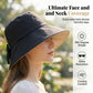 👒 💐 Women's Bowknot Wide Brim Sun Protective Hat – Oversized wide brim blocks UV rays, delicate bow decor, lightweight breathable fabric, ideal for beach, travel & outdoor walking✨