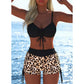 📢📢Laatste dag – 50 % korting!! ⏰Damesbikiniset – topje met strikjes & boyshorts, diverse ontwerpen🩱 Voor op het strand & bij het zwemba
