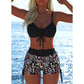 📢📢Laatste dag – 50 % korting!! ⏰Damesbikiniset – topje met strikjes & boyshorts, diverse ontwerpen🩱 Voor op het strand & bij het zwemba