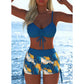 📢📢Laatste dag – 50 % korting!! ⏰Damesbikiniset – topje met strikjes & boyshorts, diverse ontwerpen🩱 Voor op het strand & bij het zwemba