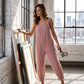 Casual gestreepte jumpsuit met dunne bandjes voor dames