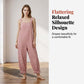 Casual gestreepte jumpsuit met dunne bandjes voor dames