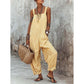 Casual gestreepte jumpsuit met dunne bandjes voor dames