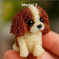 Colorful Beaded 3D Dog Model Kit