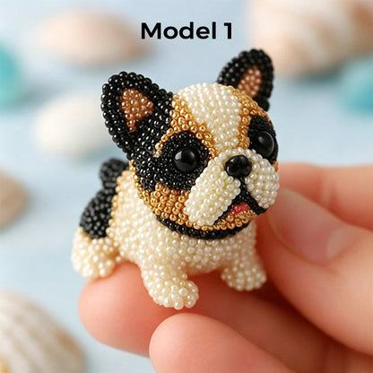 Colorful Beaded 3D Dog Model Kit