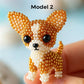 Colorful Beaded 3D Dog Model Kit