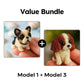 Colorful Beaded 3D Dog Model Kit
