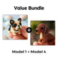 Colorful Beaded 3D Dog Model Kit