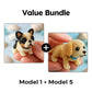 Colorful Beaded 3D Dog Model Kit