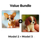Colorful Beaded 3D Dog Model Kit