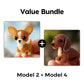 Colorful Beaded 3D Dog Model Kit