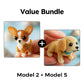 Colorful Beaded 3D Dog Model Kit