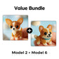 Colorful Beaded 3D Dog Model Kit