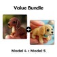 Colorful Beaded 3D Dog Model Kit