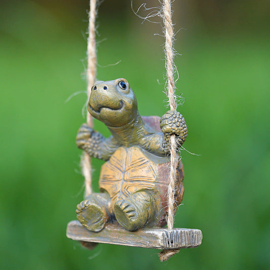 🥰Whimsical Turtle Swing Garden Hanging Decor