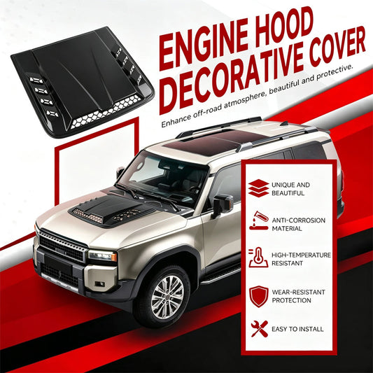 🚗 50% OFF NOW! 🔥 Universal Car Hood Vent Bonnet Scoop Decorative Cover – Premium ABS, Sporty Style, Quick Adhesive Installation – Universal Fit for Most Vehicles 🏎️