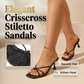 ）  👠 Step into elegance. Crisscross straps, square toe, and the perfect kitten heel – your new go-to sandal for any occasion. 😍✨
