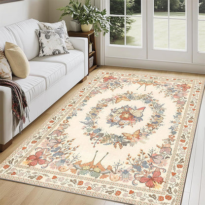 🌸 Your floor is naked. It's begging for this rug. Vintage floral print, cloud-soft velvet, and a pattern that makes any room feel complete. 😌✨