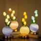 Elegant Tulip Bouquet Night Light