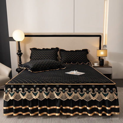 🛏️ That bare bed frame you've been hiding? This ruffled sheet skirt covers it in seconds — and makes your whole room look more polished. 😌✨