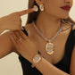 📢📢50% OFF !! ⏰Elegant Rhinestone Jewelry 4-Piece Set