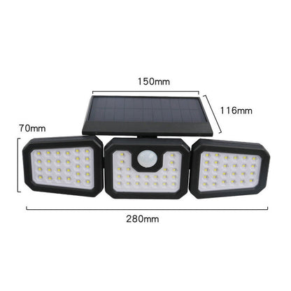 💡 3 lights. 1 sensor. 0 electric bills. Solar-powered motion sensor wall light — bright, smart, and weatherproof. 🌙