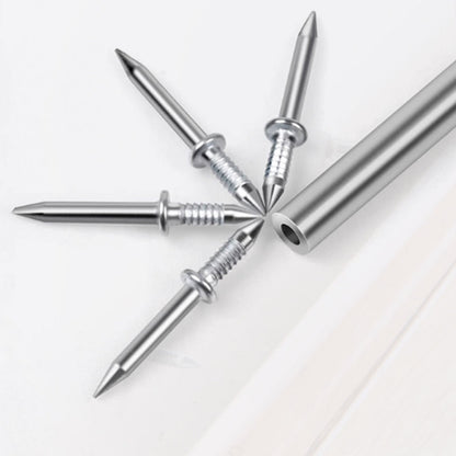 🥳2026 BESTSELLER🥾 Hardware Carbon Steel Nails – Diamond Head, Strong Penetration – Electroplated, Rust-Resistant – 50PCS with Tools – Easy Install! 🛡️💨