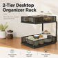 🏠 LIMITED TIME 50% OFF! 2-Tier Multipurpose Countertop Storage Rack – High-Strength Carbon Steel, C-Shaped Open Access & Heavy-Duty Stability ✨