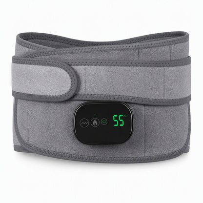 Rechargeable Heated Waist Support Belt with Massage and Red Light Heating Hot Compress Waist Brace with Controller