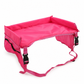 Kids Car Seat Travel Tray Activity Desk with Lap Drawing Board and Baby Stroller Backseat Hanging Storage Organizer Bag
