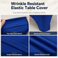 Stretch Tablecloth Elastic Rectangular Table Cover for Weddings Banquets and Meetings