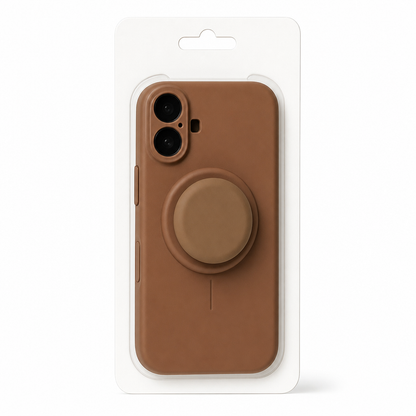 Magnetic Liquid Silicone Phone Case with Matching Kickstand