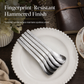 Stainless Steel Hammered Dessert Spoon