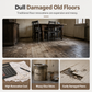 Self Adhesive PVC Floor and Wall Sticker Roll Wear Resistant Herringbone Pattern Flooring Decal for Home and Office 60cm x 3m