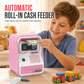 Kids Electronic ATM Piggy Bank Toy with Password Lock Simulated Fingerprint Sensor Card Insertion and Auto Scroll Money Saving Box