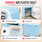 Kids Electronic ATM Piggy Bank Toy with Password Lock Simulated Fingerprint Sensor Card Insertion and Auto Scroll Money Saving Box