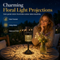 Outdoor Iron Table Lamp Peony Shaped Decorative Atmosphere Light