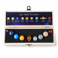 Natural Crystal Spheres Solar System Planets Set with Wooden Gift Box Mineral Specimens for Science Education Desk Decor