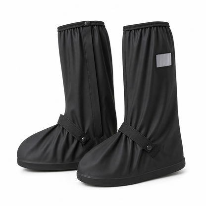 ⏳Time-Limited Special ⏰👢 Waterproof High‑Top Rain Shoe Covers – Non‑Slip PVC, 42cm Splash Barrier & Reflective Night Safety 👟