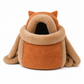 Fleece Lined Pet Carrier Backpack Soft Warm Cat Front Carrier Bag with Hand Warmer Pocket for Autumn and Winter