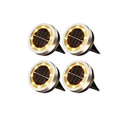 Outdoor Garden Solar Ground Light (4 Pack)